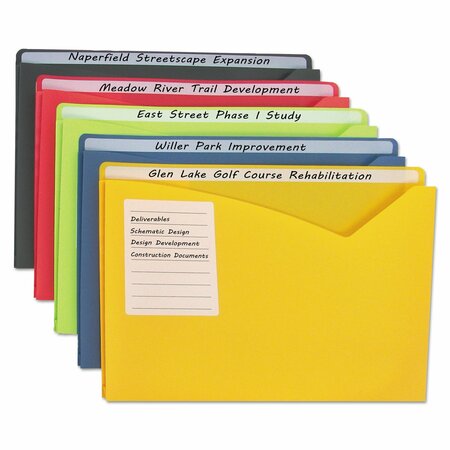 C-LINE PRODUCTS Write-On Expand Folder, 1" Expansion, Pk25 63060